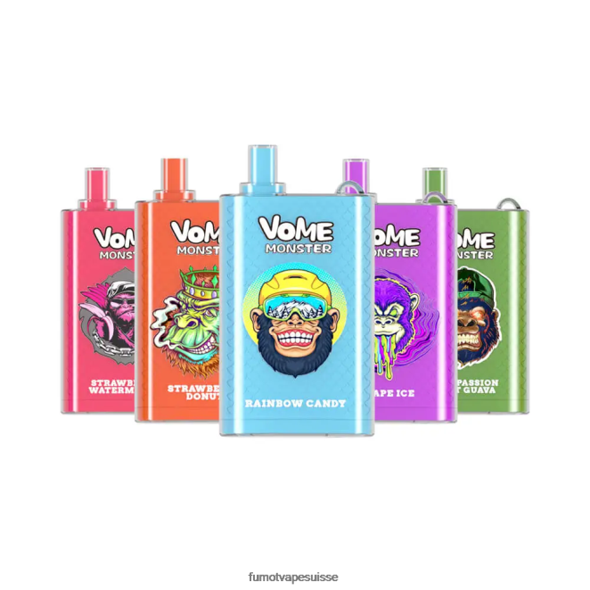 Fumot Vome Monster 10000 appareils à dosettes jetables - 20 ml (1 pièce) 24LD426 glace aux myrtilles - Fumot Puff