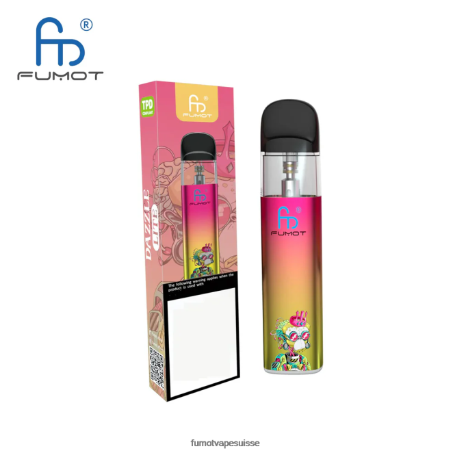 Fumot Dazzle Lite Kit de vape vide conforme à la DPT (1 pièce) 24LD551 vert-violet - Fumot Suisse