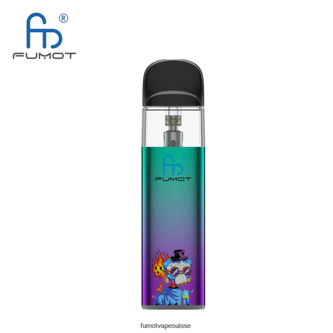 Fumot Dazzle Lite Kit de vape vide conforme à la DPT (1 pièce) 24LD551 vert-violet - Fumot Suisse