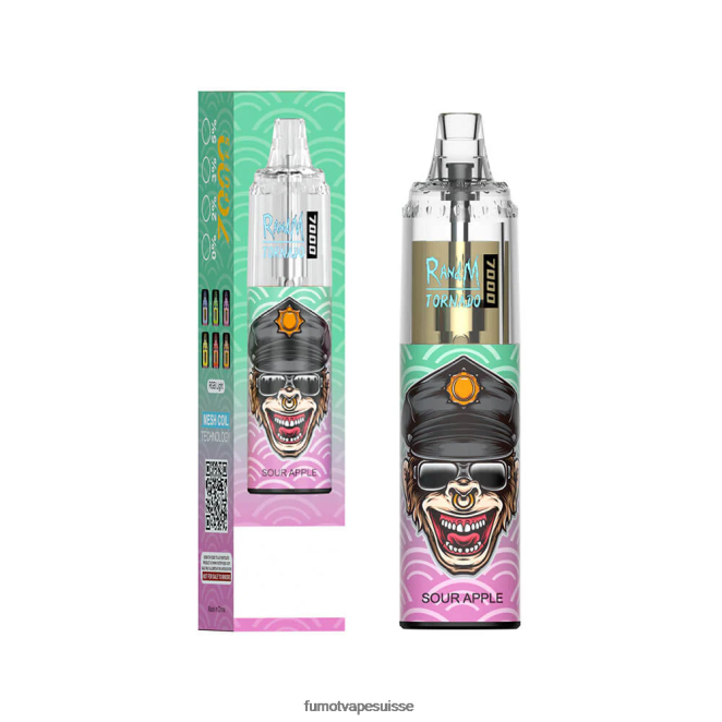 Fumot Tornado Stylo vape jetable 14 ml 7000 (1 pièce) 24LD61 cassis mentholé - Fumot Suisse