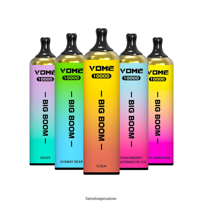 Fumot Vome Big Boom stylo vape jetable 10000 - 20ml (1 pièce) 24LD446 glace à la fraise et à la pastèque - Fumot Puff